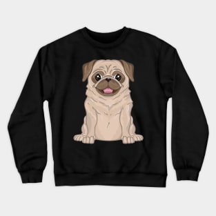 Cute pug puppy Crewneck Sweatshirt